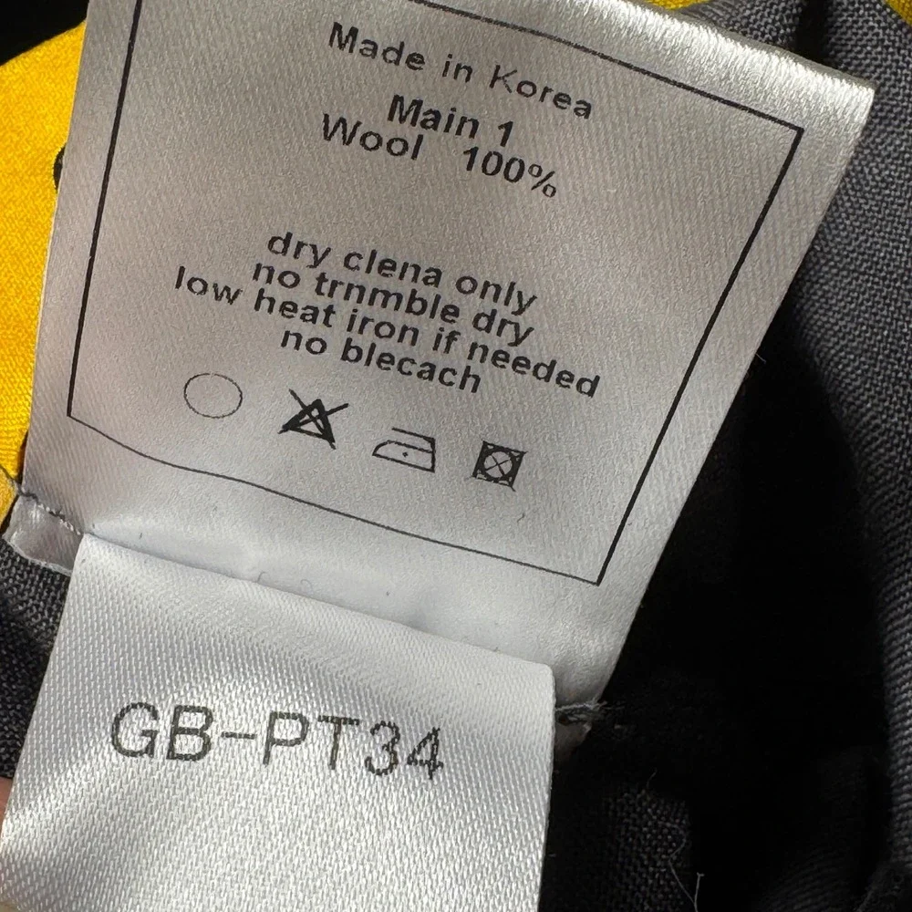 Goodboy Limited Collection Grey Wool Trousers Elastic Logo Waist GB-PT34 Size M